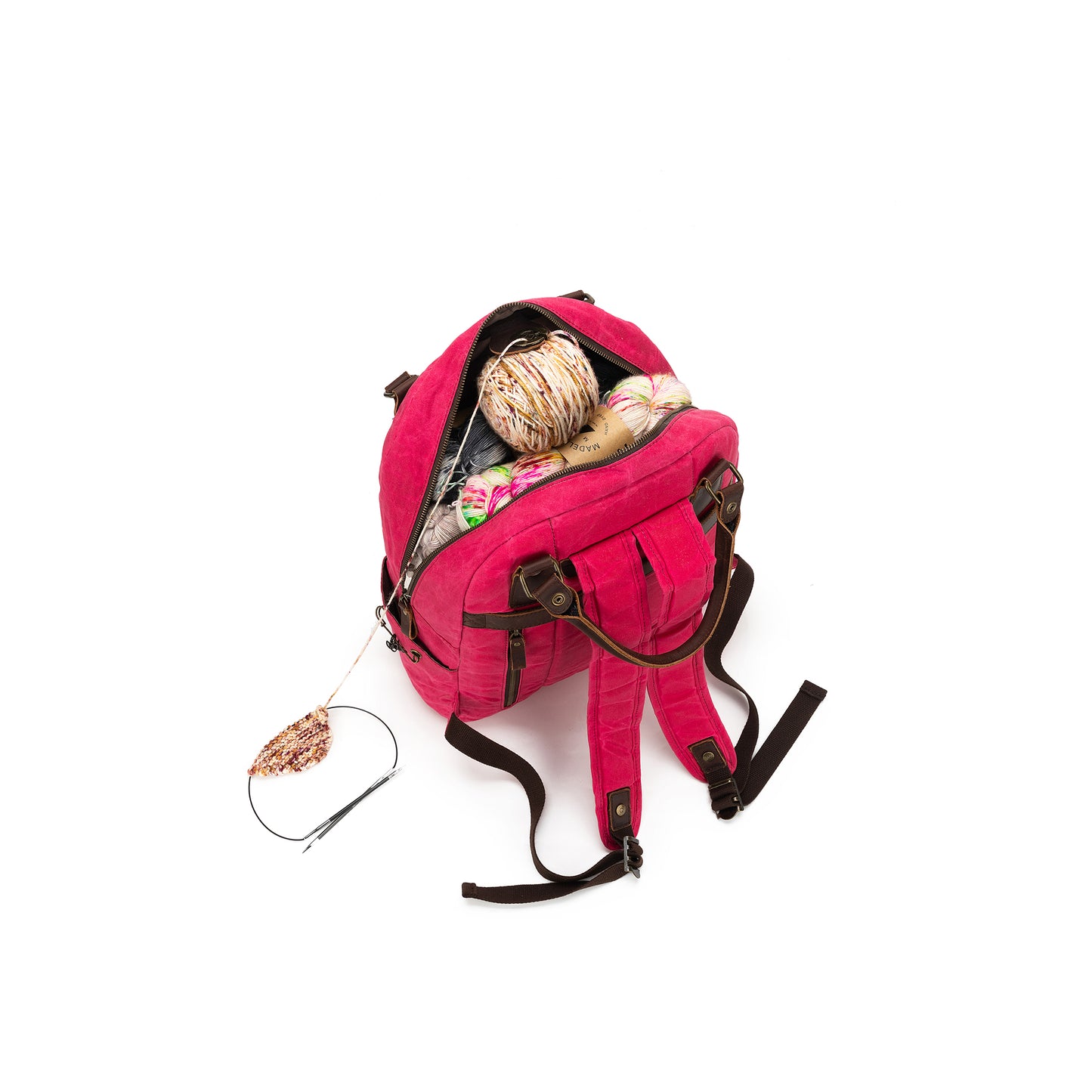 Maker's Canvas Backpack | Vivid Rose