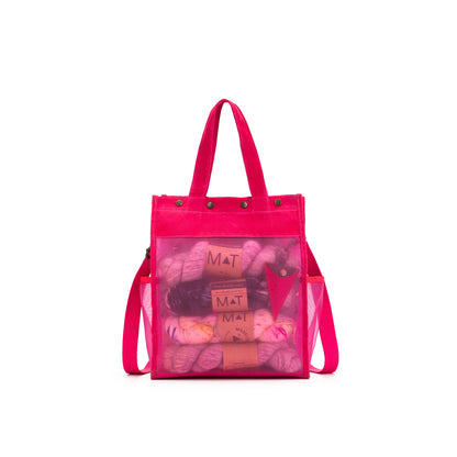 Maker's Tall Mesh Tote | Vivid Rose