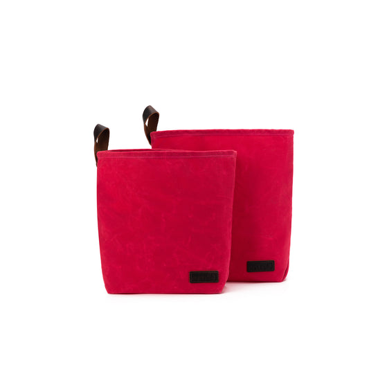 Maker's Canvas Knit Sacks (Set of 2) | Vivid Rose