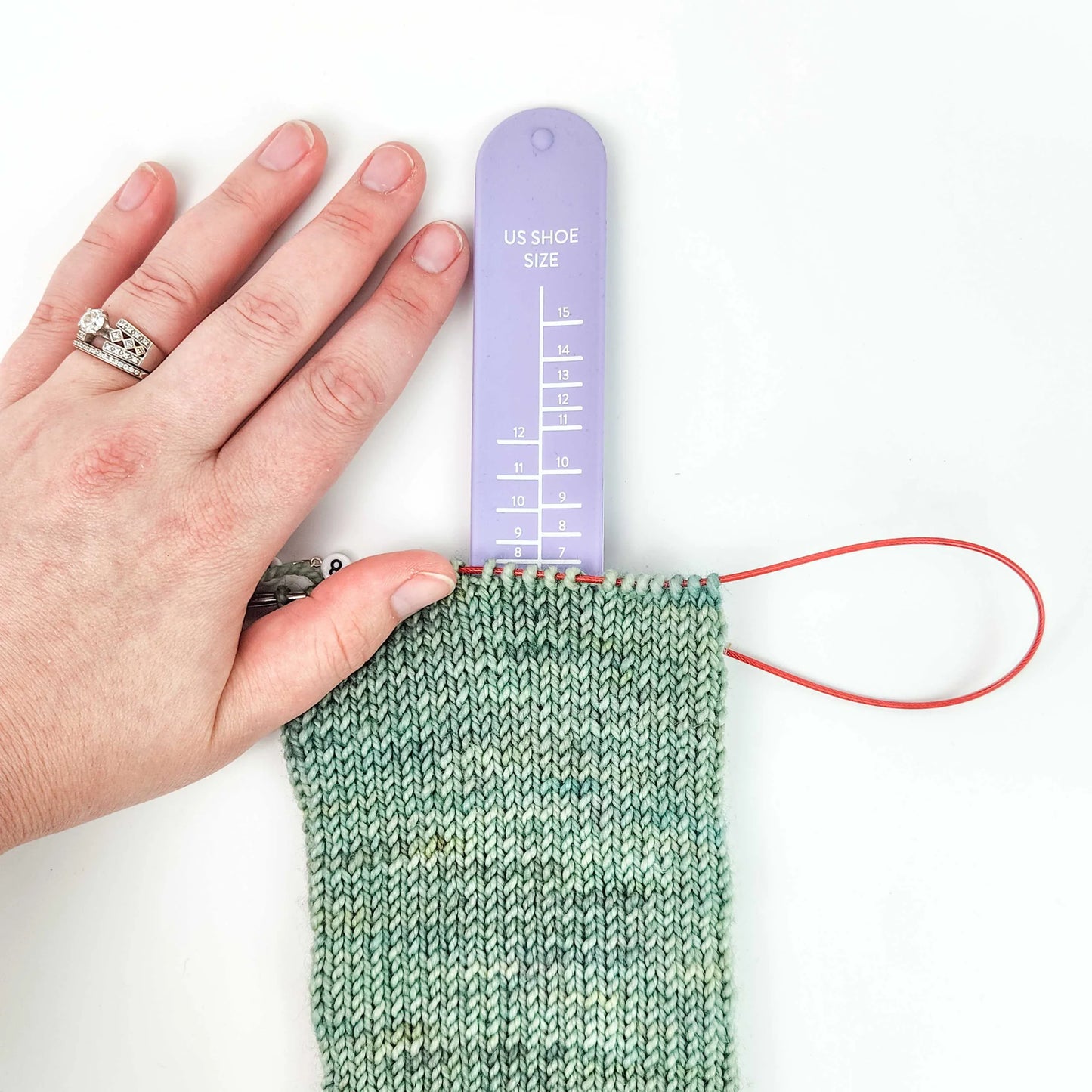 Sock Sizing Bracelet Ruler