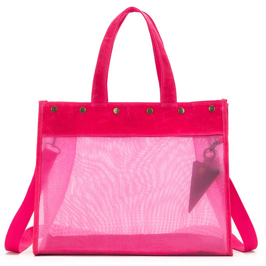 Maker's Mesh Tote | Vivid Rose