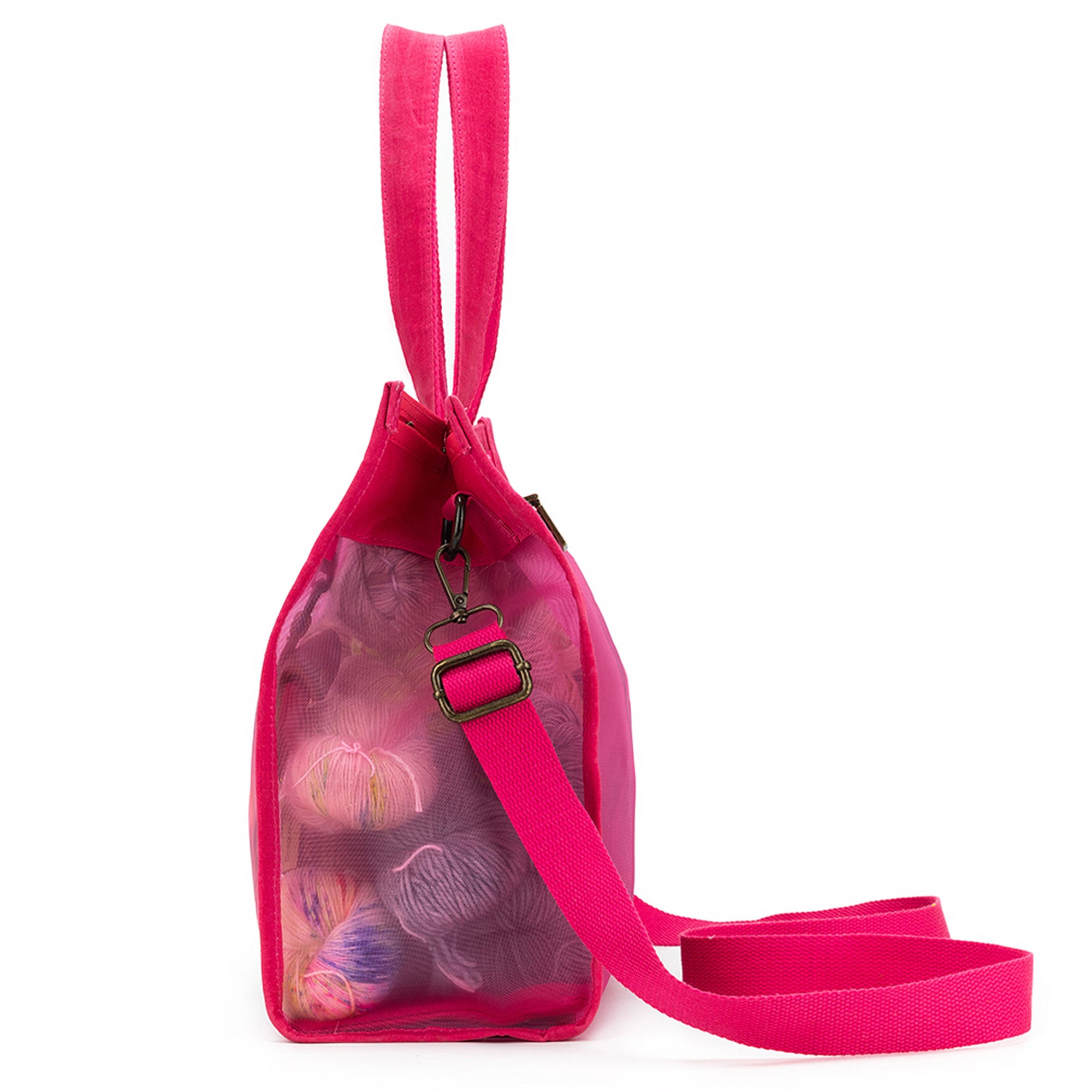 Maker's Mesh Tote | Vivid Rose | Madelinetosh.com