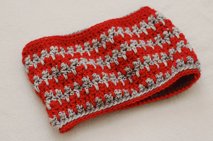 Candy Stripe Crochet Cowl