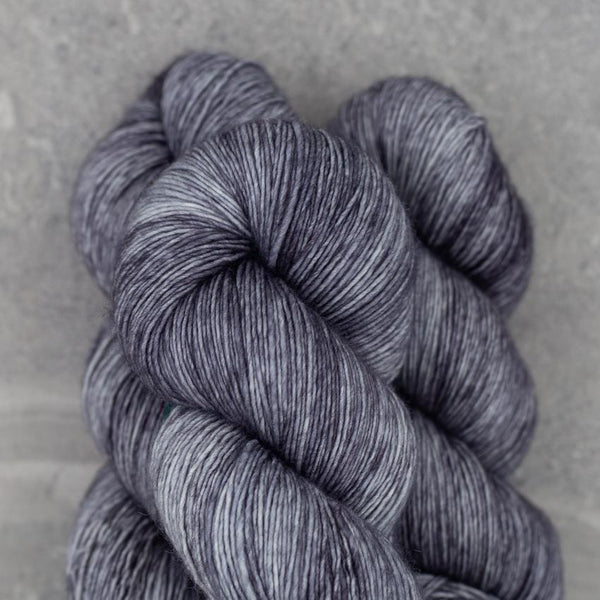 MadelineTosh Merino DK - popular Hand Dyed Yarns - Black Velvet / 2 Skeins