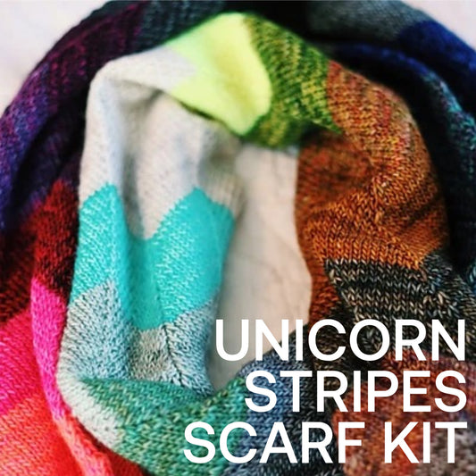 Unicorn Stripes | Mystery Scarf Kit